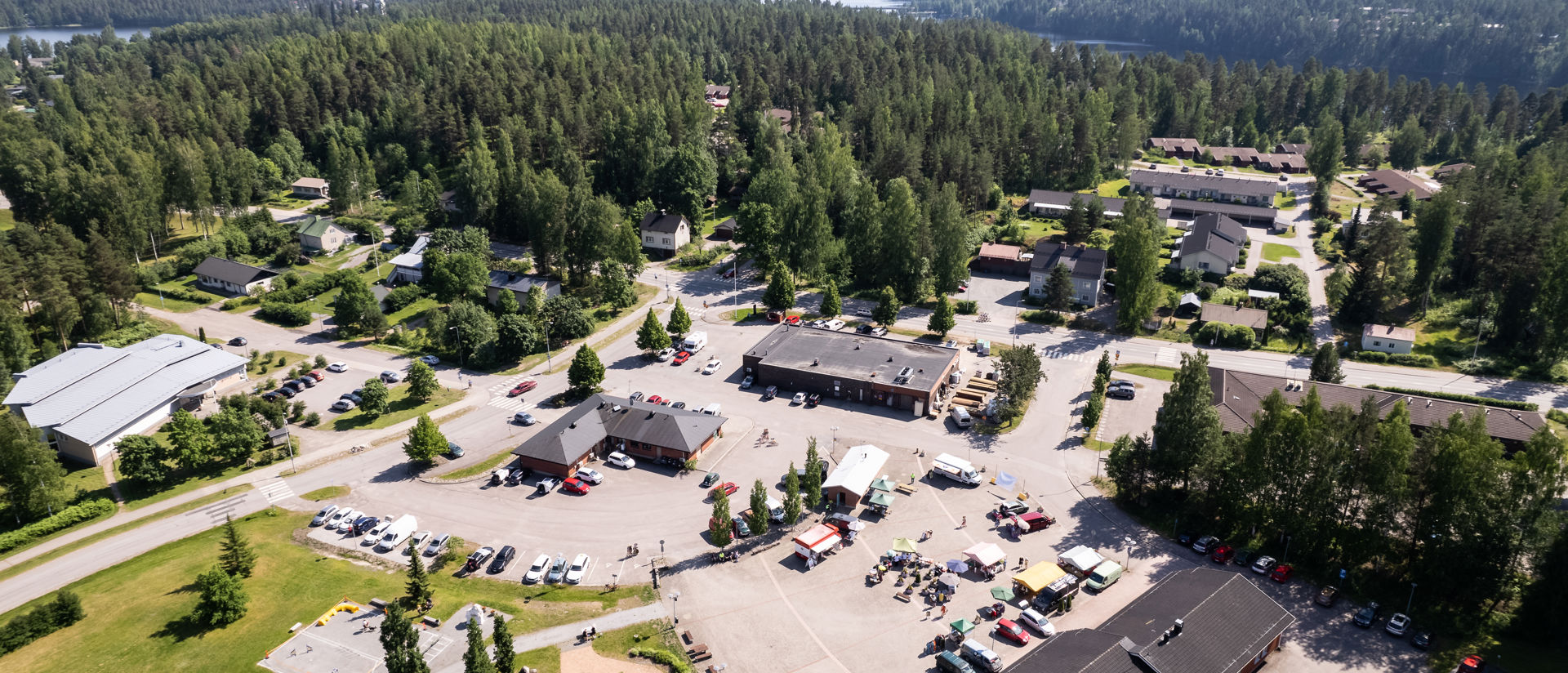 Yleiskuva kunnan keskustaajamasta