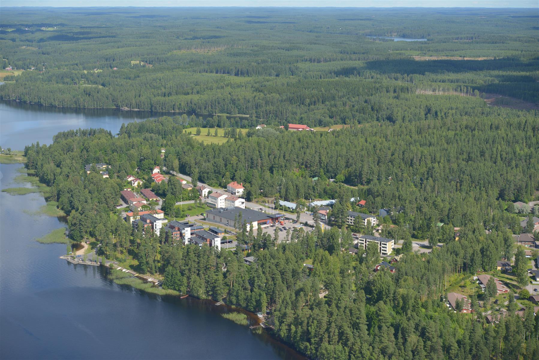 Keskustaajama ilmakuva