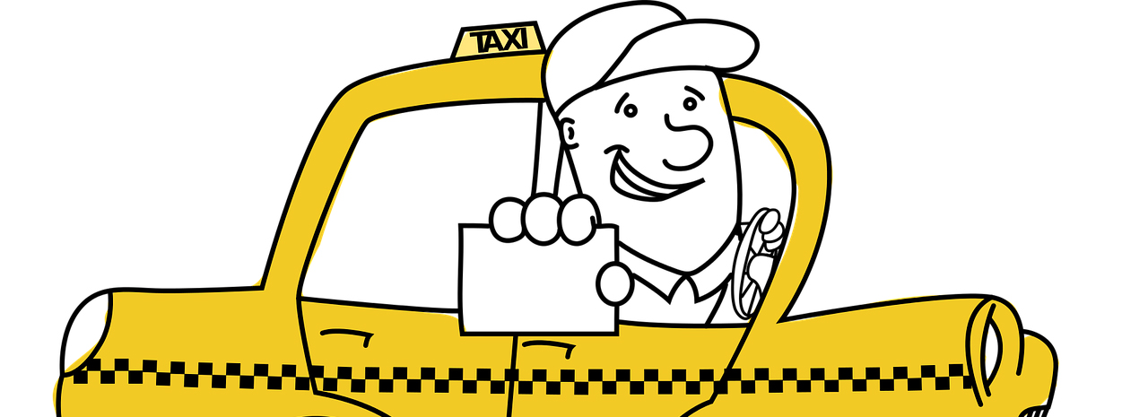Taksi piirroskuva