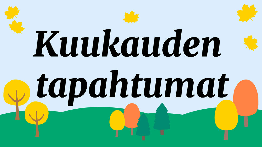 kuukauden tapahtumat syysväreissä